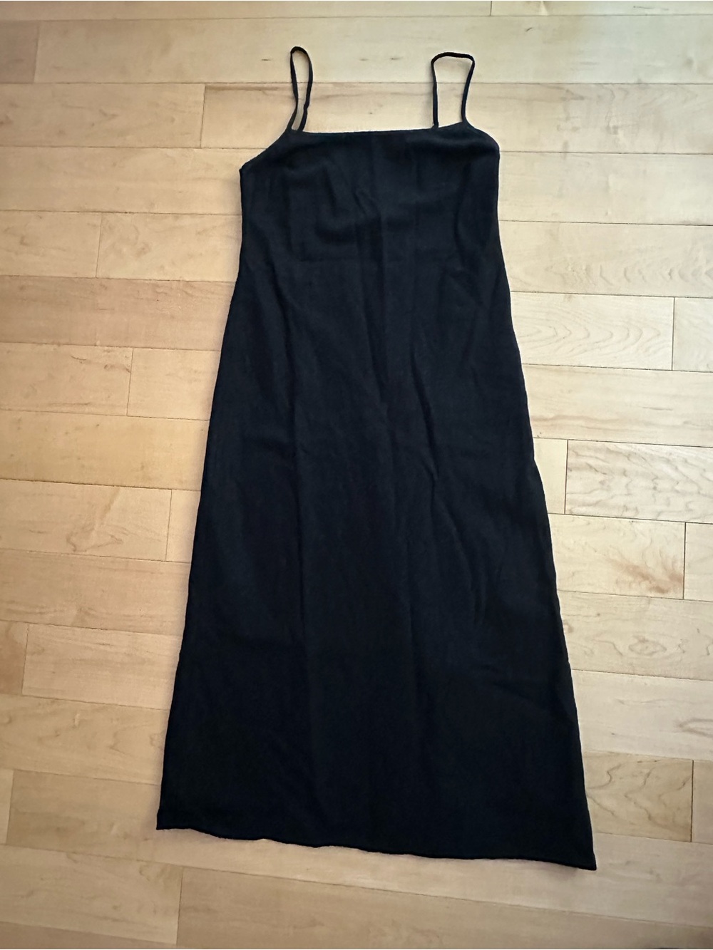 Abercrombie The A&F Julia Slip Linen-Blend Midi Dress - Picture 4 of 9